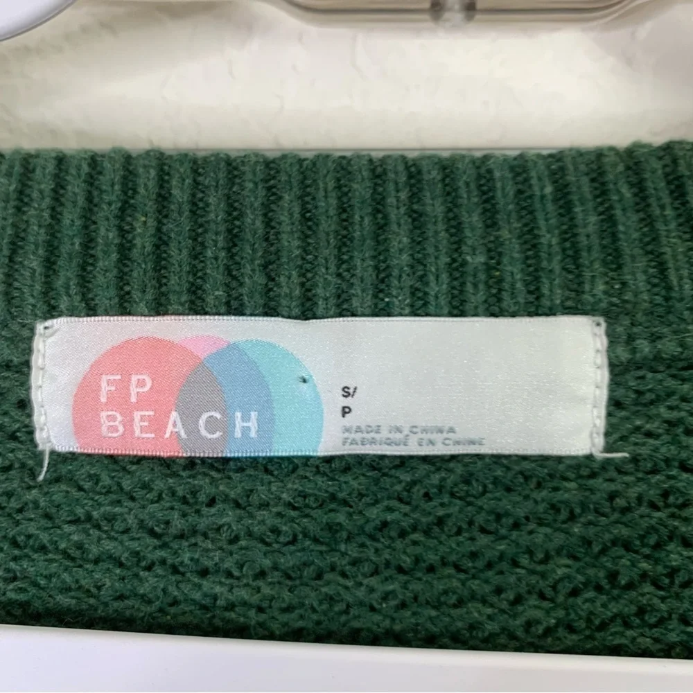Free People Beach Dark Green Hailee Set top/ Pants S
